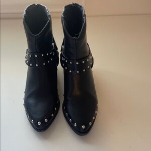 Portland Women’s Black Studded Ankle Boots